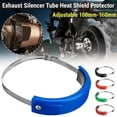 thumbnail image 4 of Motorcycle Oval Exhaust Protector Can Cover For Universal 100mm-160mm Motorbike, 4 of 5
