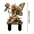 thumbnail image 4 of Fairy Garden Stake Decor, Fairy with Night Moon Statue Decoration, Acrylic 2D Fairy Stake, Fairy Garden Accessories for Outdoor Indoor Yard Lawn Pot Plants,F, 4 of 8