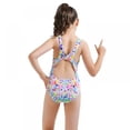 thumbnail image 6 of BULLPIANO Kids Bathing Suit Swimwear One Piece Bathing Suit Printed Swimsuit Girl Bikin Bathing Suit One Piece Kids Bathing Suit, Size 11-12 Years, 6 of 9