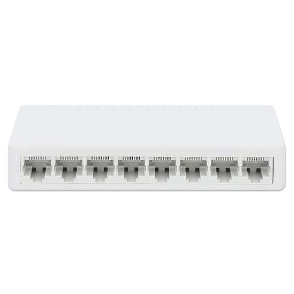 Manhattan 8-Port Ethernet Network Switch | Easy Plug & Play, High-Speed Networking for Home/Office, Energy Efficient, Silent Operation, 3-Year Warranty - 560689