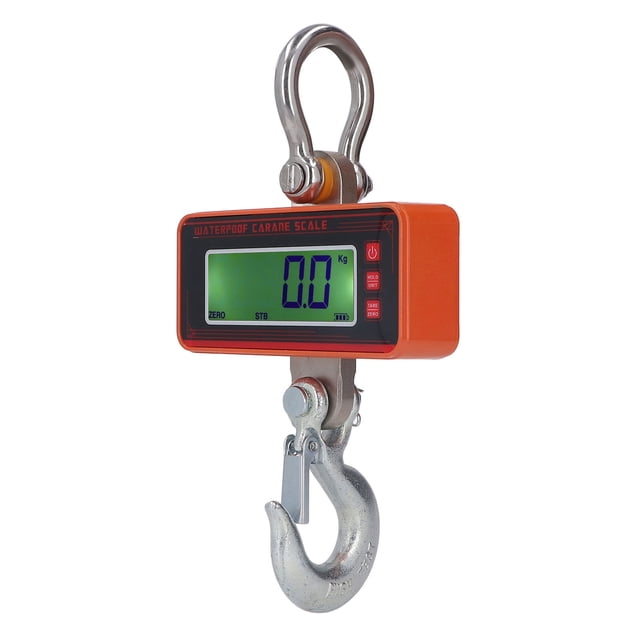 High Accuracy 1500KG Industrial Electronic Crane Scale, Multiple Functions Hanging Scale With LCD Display, Waterproof