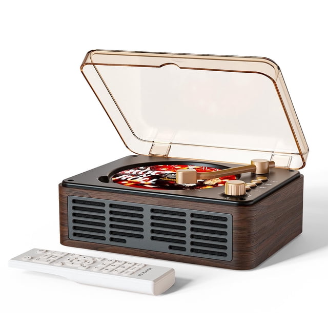 Reproductor de CD CARONSORT Nostalgic Retro Portable con Bluetooth