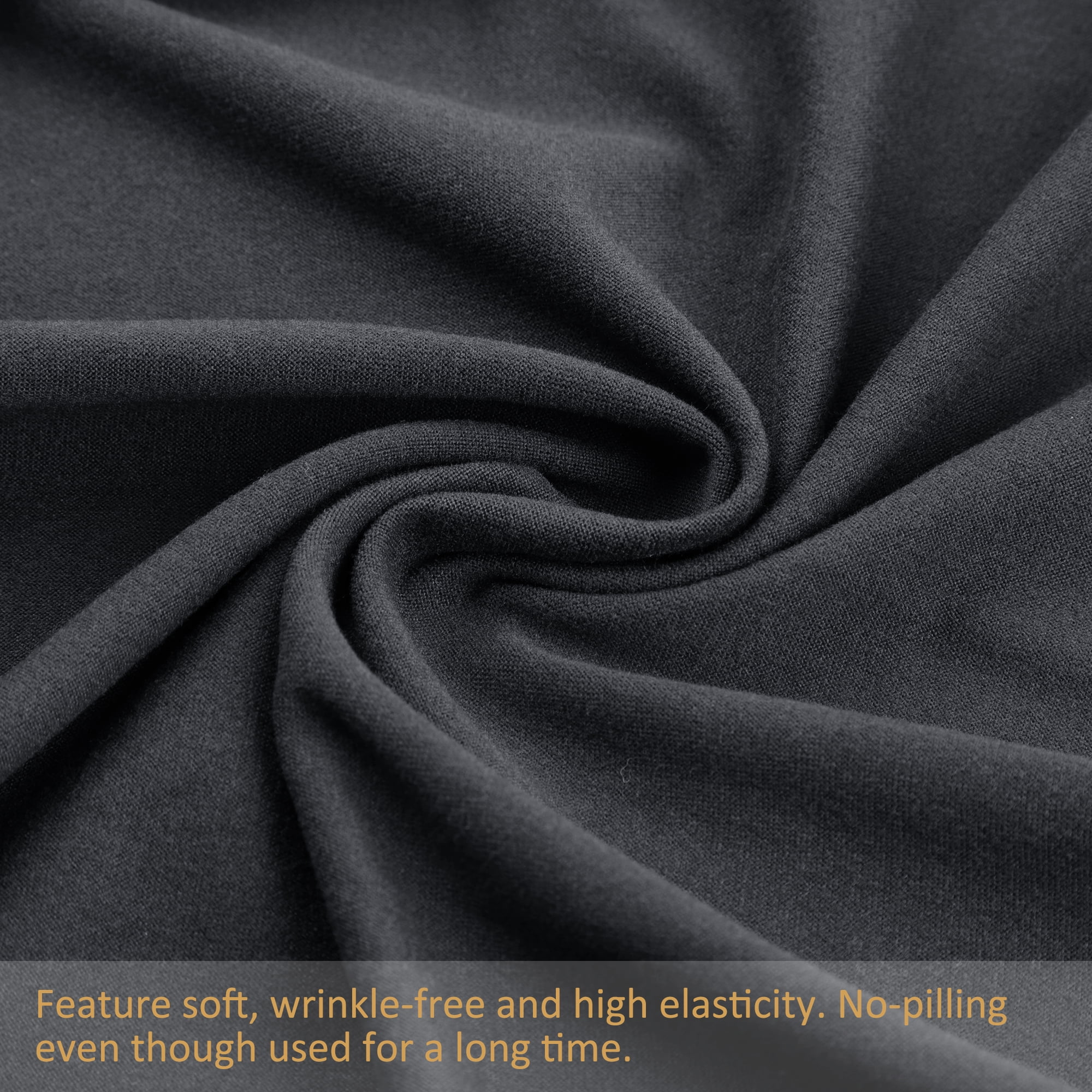 Unique Bargains Box Spring Cover Wrap Around 4 Sides Stretchy King Slate Grey