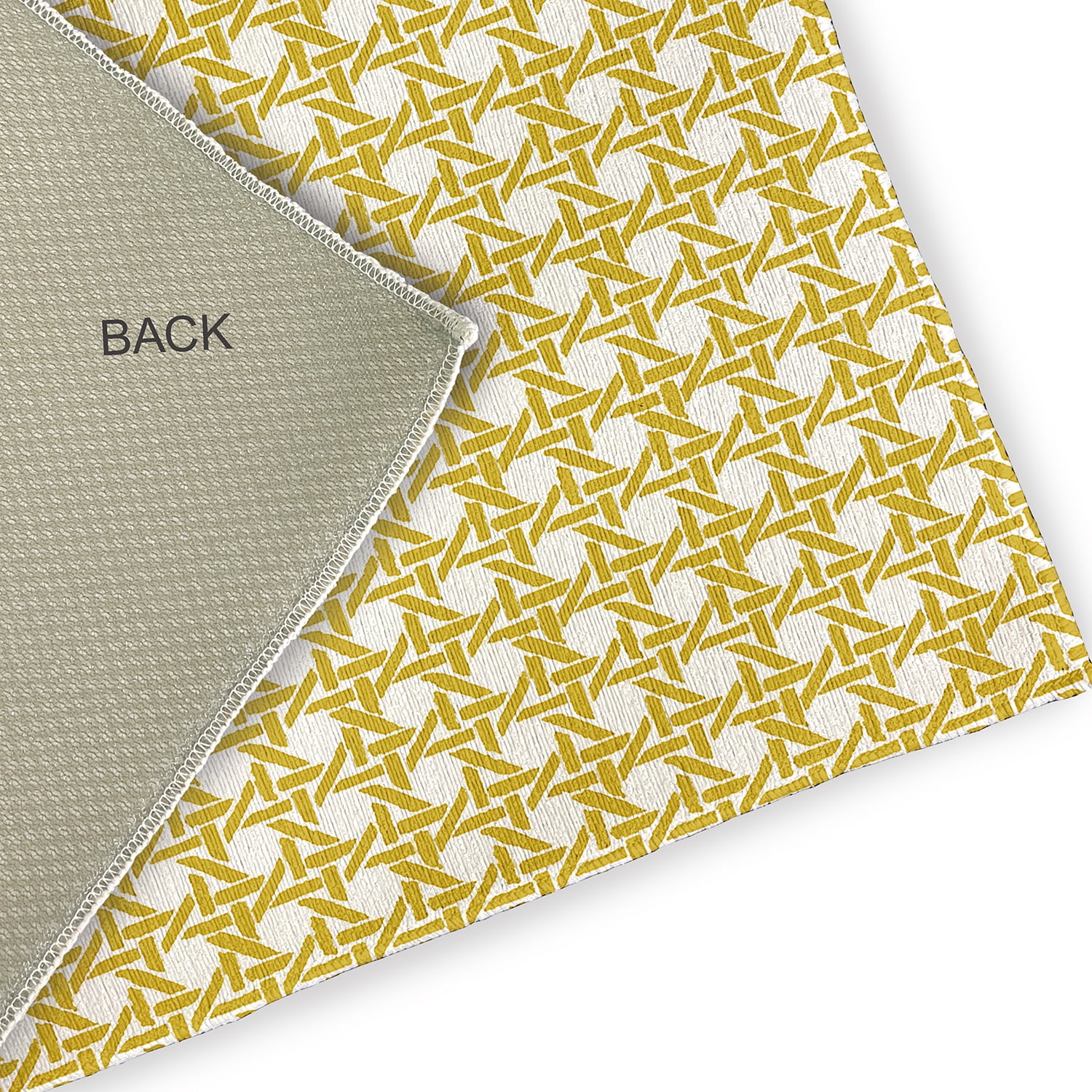 Simply Daisy 3' x 5' Mustard Rattan Geometric Indoor/outdoor Rug