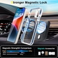 thumbnail image 4 of iPhone 13/14 Phone Case[with Invisible Camera Stand][with Magsafe][Military Grade Drop Protection][with Detachable Button]Fast Wireless Charging Anti-Fingerprint Case for iPhone 13/14,6.1”,Blue, 4 of 14