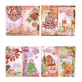thumbnail image 2 of Juego de tarjetas de felicitación de Navidad 3D, 8 Uds., tarjetas de Navidad DIY, tarjetas de Navidad plegadas en 3D, tarjetas navideñas, tarjeta de Estilo C, 2 of 7