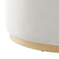 thumbnail image 4 of Modway Tilden Performance Velvet Upholstered Ottoman in Alabaster Natural, 4 of 7