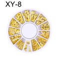 thumbnail image 2 of Visland 3D Nail Art Metal Rivets Studs Charms Decoration, Gold Nail Art Decals, Punk Star Moon Jewelry Studs Nail Design Supplies Fingernails & Toenails Tips Manicure Accessories for Women,1 Boxes, 2 of 6