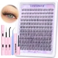 thumbnail image 1 of Kit de extensión de pestañas Lanflower Natural Lash Clusters Wispy, 1 of 7