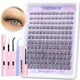 thumbnail image 1 of Kit de extensión de pestañas Lanflower Natural Lash Clusters Wispy, 1 of 7