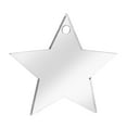 thumbnail image 2 of Traceease 2" inches Star Shape With Hole Clear Acrylic Ornament Blank Transparent Keychain Pendantsfor DIY Crafts Projects - Pack of 25, 3mm Thickness - FG, 2 of 7