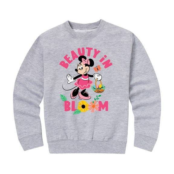 Mickey & Friends - Minnie Beauty In Bloom - Youth Crewneck Fleece Sweatshirt