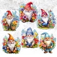 thumbnail image 4 of Garden Gnomes Decorative Wooden Clip-on Ornaments Set of 6 by G. Debrekht - Christmas Decor - 8090030C-S6, 4 of 10