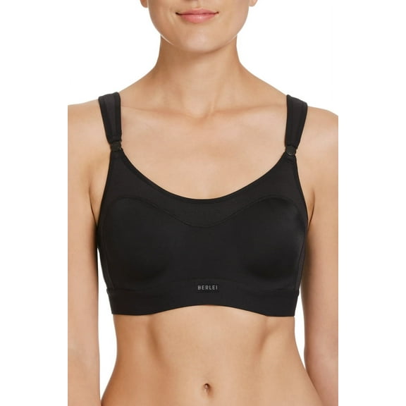 Women's Berlei Y599W Ultimate Performance Contour Underwire Sports Bra (Black 38DD)