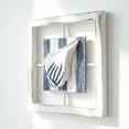 thumbnail image 4 of Blue White Distressed Nautical Starfish Wall Hanging Decor with Fishing Net, Mediterranean Coastal Beach Wall Art Ornament, Decor for Homestay Background Wall Living Room Bathroom, 4 of 7