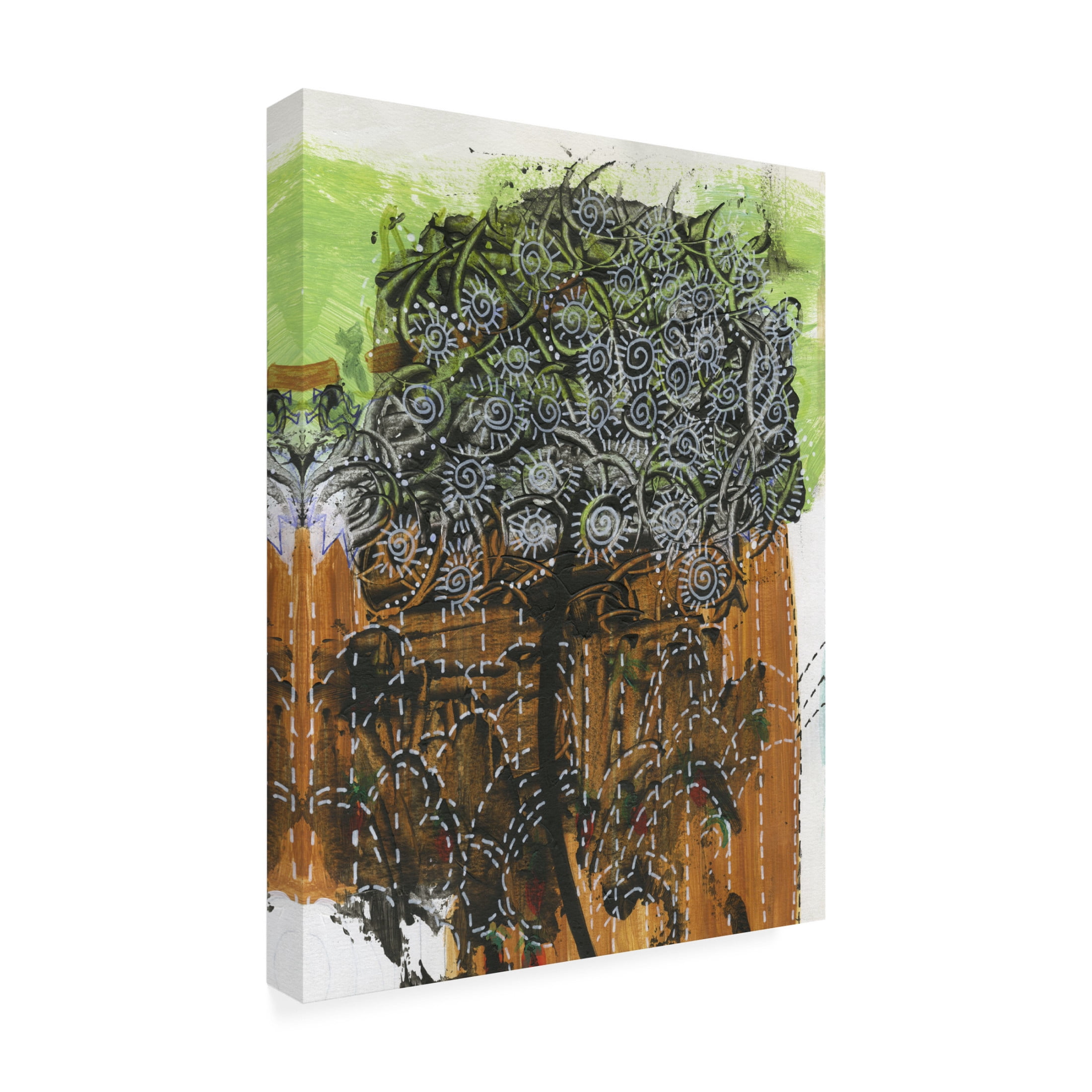 Canvas Wall Art - Medha Karandikar 'Spiritual Journal 12' Wall Art for Living Room, Bedroom, or Office Décor by Trademark Fine Art - 18 x 24 Inches