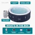 thumbnail image 4 of Bestway SaluSpa Miami 2-4 Person Inflatable Hot Tub, Round Energy-Efficient Spa, 71"x26", 4 of 12