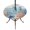 Green Blue, variant on Round Outdoor Tablecloth with Umbrella Hole and Zipper, Blue Red Seahorse Coastal Tablecloth with Elastic Waterproof, Summer Beach Coral Nautical Patio Table Covers for 31" - 35" Picnic Pool Tables