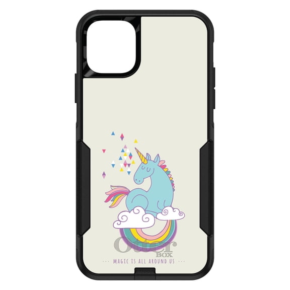 DistinctInk OtterBox Commuter Custom Case for Apple iPhone 15 (6.1" Screen) - Magic Is All Around Us - Shockproof Protection