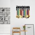 thumbnail image 6 of Run Medal Hanger Rack There's Always Room for One More Medal Holder for 60+ Medals Wall Mounted Hanging Medal Display Awards Sports Ribbon Holder 15.75in 3 Hanger Bar with Screws, 6 of 9