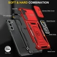 thumbnail image 5 of Case for Galaxy S22 Plus, Slide Lens Protective Case Shockproof Impact Resistant with Kickstand Cover Case for Samsung Galaxy S22 Plus 4G/5G 6.6 inch Red, 5 of 12
