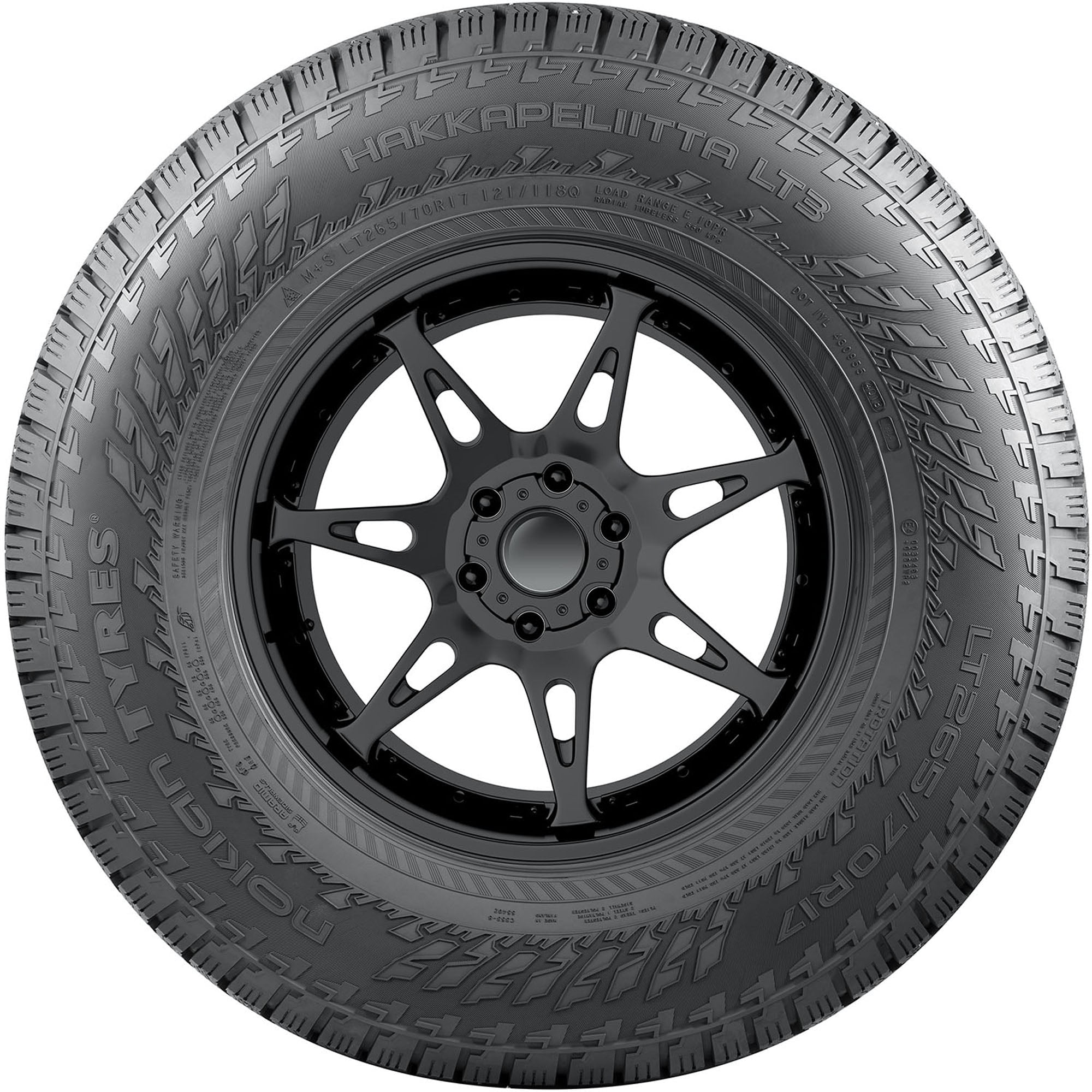 Nokian Hakkapeliitta LT 3 Winter LT265/75R16 119/116Q D Light Truck Tire Fits: 1996-99 Chevrolet Tahoe Base, 2006-07 Hummer H3 Base