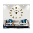 thumbnail image 3 of Reloj de pared grande DIY moderno con números romanos, reloj grande, pegatina 3D W, 3 of 5