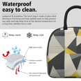 thumbnail image 3 of Obrewu Modern Art Geometric Lunch Bag for Adult, Insulated, Leakproof, Oxford Cloth, 3 of 7
