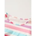 thumbnail image 5 of Fdqin Girls Dresses 3Pcs Floral Print Flutter Sleeve Swing Sundress Sleeveless Cute Summer Midi Dresses Casual Kids A-line Dress Purple Colorful Pink 9-10 Years, 5 of 7