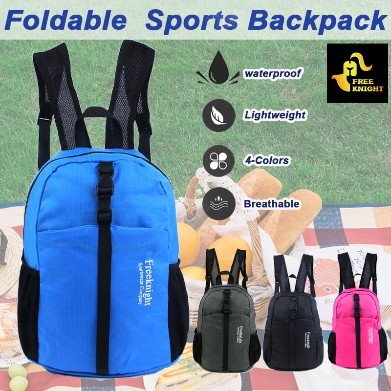 Peicees Hiking Daypack Foldable Lightweight Collapsible Backpack Waterproof Travel Bag Camping Outdoor for Men Women