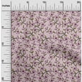 thumbnail image 2 of oneOone Polyester Spandex Light Pink Fabric Floral Retro Craft Projects Decor Fabric Printed By The Yard 56 Inch Wide, 2 of 5