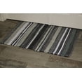 thumbnail image 4 of Grey Cotton Striped Door mat Rug Indoor - 2x3' Entrance Entryway Rug Non Slip Kitchen Bath Mat Home Décor, (24 x 36"), 4 of 7
