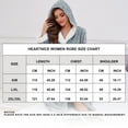 thumbnail image 5 of U2SKIIN Womens Hooded Fleece Robes, Soft Long Bathrobe Fluffy Warm Loungewear,(Brown Mel.L-XL), 5 of 5