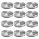 thumbnail image 1 of Tapas de Acero Inoxidable de Boca para Tarros de Cristal con Sellos de Silicona, A Prueba de Fugas, Paquete de 12 (71 mm), 1 of 5