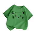 thumbnail image 3 of TZEWGL Hauts pour Enfants Été Imprimé Dessin Animé Manches Courtes Col Rond Blouse pour Enfants Taille 2-3T, 3 of 6