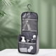 thumbnail image 1 of Bolsa de maquillaje de viaje Bolsa de aseo con gancho para colgar Bolso de maquillaje Plegable Multifuncional para viajes Baño Camping Actividad al Gris, 1 of 8