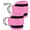 Pink, variant on 2Pcs Adjustable D-Ring Fitness Ankle Straps, Padded Cable Machine Ankle Cuffs (Multicolor)