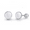 White, variant on TANGPOET Black Stud Earrings Carnelian Crystal Earring 925 Sterling Silver Hypoallergenic for Women