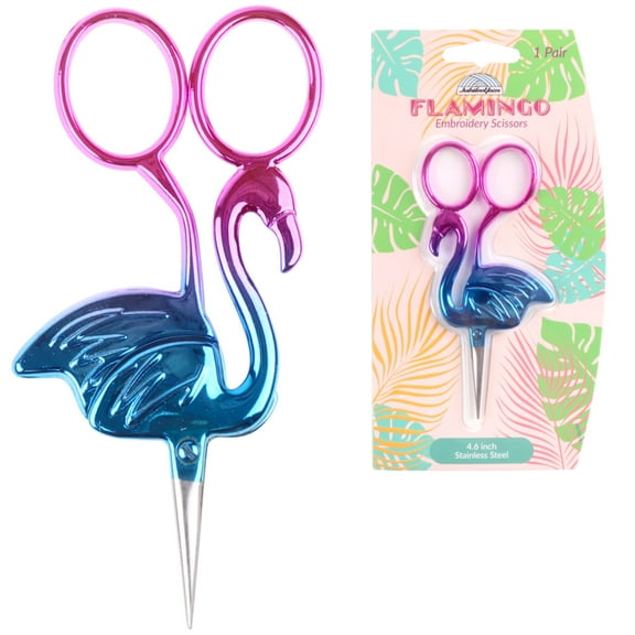 JubileeYarn Flamingo Embroidery Scissors - Nightshade - 1 Scissor