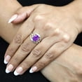 thumbnail image 5 of Natural Amethyst Women Jewelry 925 Sterling Silver Ring, 5 of 10