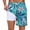 AB349 Mint Green, variant on Mens Swim Shorts Shark Print Drawstring Elastic Waist Straight Leg Swim Trunks Soft Comfort Fit Men Summer Pool Surfing Shorts Orange Size S