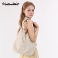 thumbnail image 5 of Montana West Slouchy Hobo Bags for Women 2PCS Tassels Handbags Shoulder Bag Set with Comestic Bag, Beige, 5 of 8