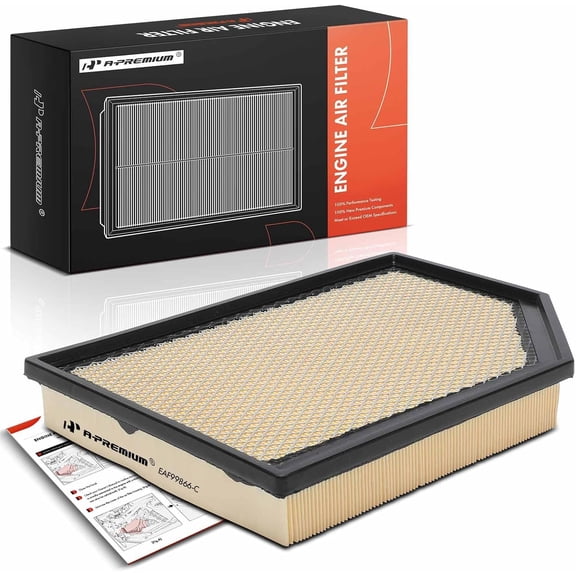 A-Premium Engine Air Filter Compatible with Jeep WS Series Grand Wagoneer 2022-2023 6.4L, Wagoneer 2022 5.7L, Wagoneer 2023-2024 3.0L 5.7L