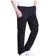 thumbnail image 1 of Pantalones largos para hombre, lisos, a la moda, informales, con múltiples bolsillos, cintura elástica, de poliéster, 1 of 4