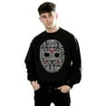 thumbnail image 2 of Friday 13th Mens Jason Text Mask Sweatshirt, 2 of 5