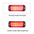 thumbnail image 4 of Lámpara trasera freno remolque lateral LED emergencia avería advertencia estroboscópica coche DC 12-24V 12W IP67 Impermeable Super brillante 12LED para motocicleta, 4 of 9