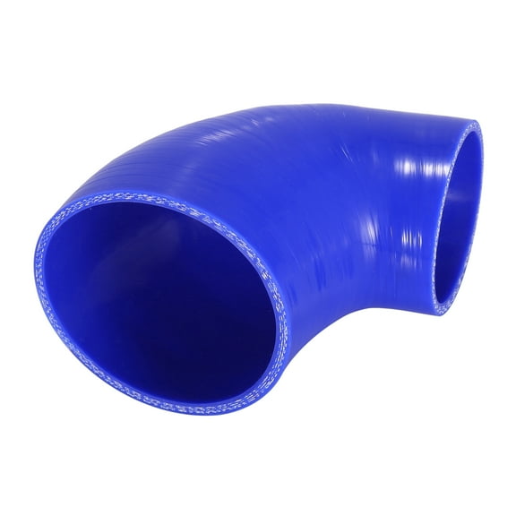 Vehicle 76-102mm 3"-4" ID 90 Degree Elbow Coupler Silicone Hose Intercooler Tube Blue