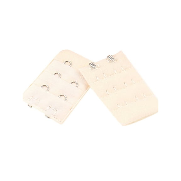 INSPIRE CHIC Ladies 3 x 2 Hook Bra Extenders Strap Extension White 10 Pcs Beige