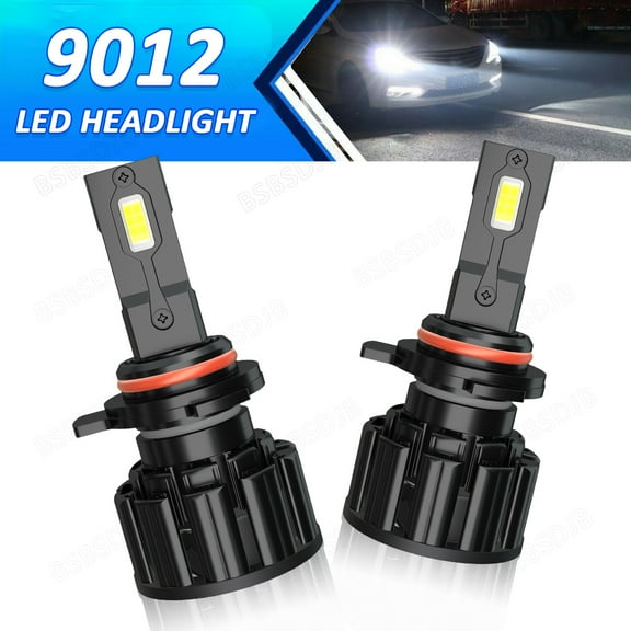 BSBSDJB For Dodge Dart 2013-2015 LED Headlight Bulbs 6000K White High/Low Beam Kit 9012