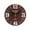 Brown, variant on Vintage Style Non-Ticking Antique Wood Wall Clock for Home Kitchen Office